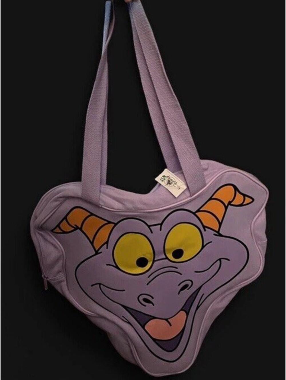 NWT Disney Parks EPCOT Figment Big Face Shaped Tote Bag 💜